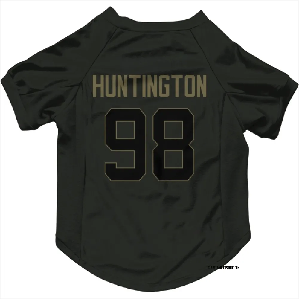 Cleveland Browns Adin Huntington Black Service Pet Jersey for Dog & Cat
