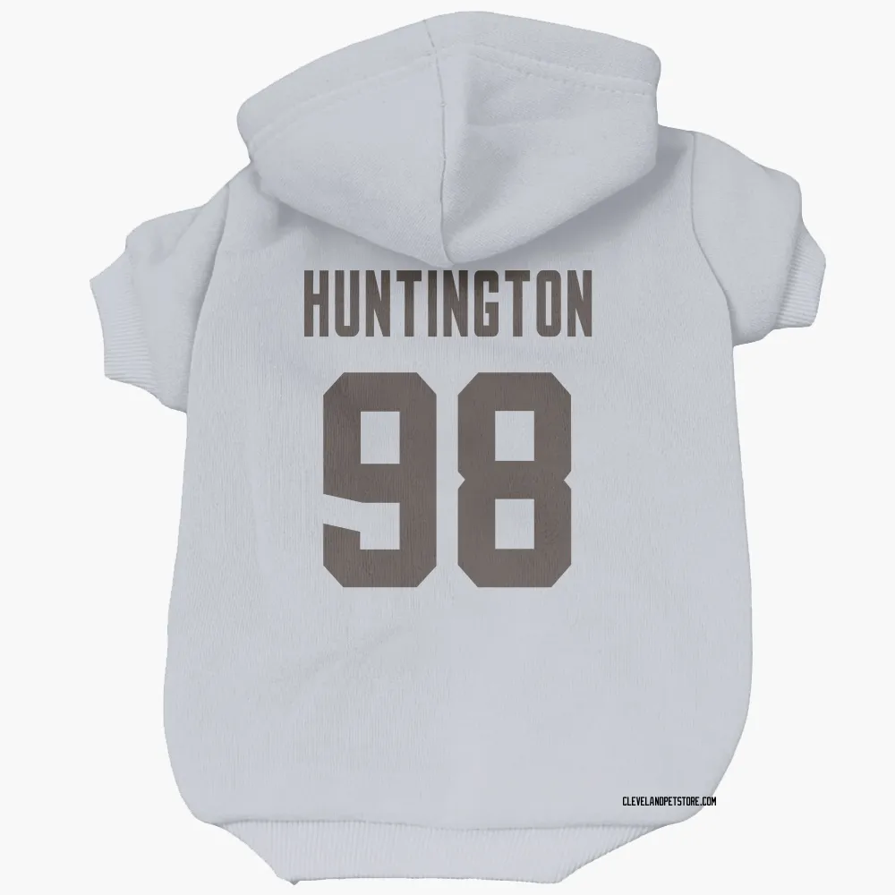 Cleveland Browns Adin Huntington White Pet Hoodie for Dog & Cat