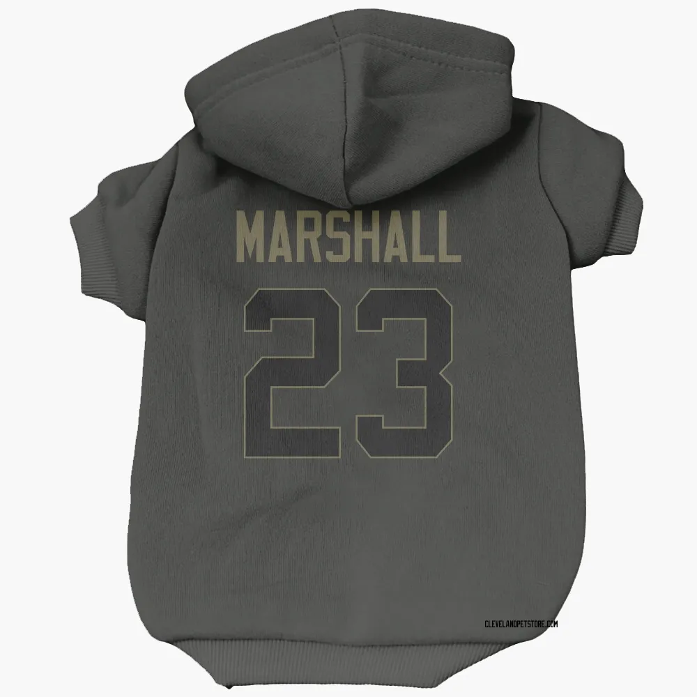 Cleveland Browns Ahmani Marshall Black Service Pet Hoodie for Dog & Cat