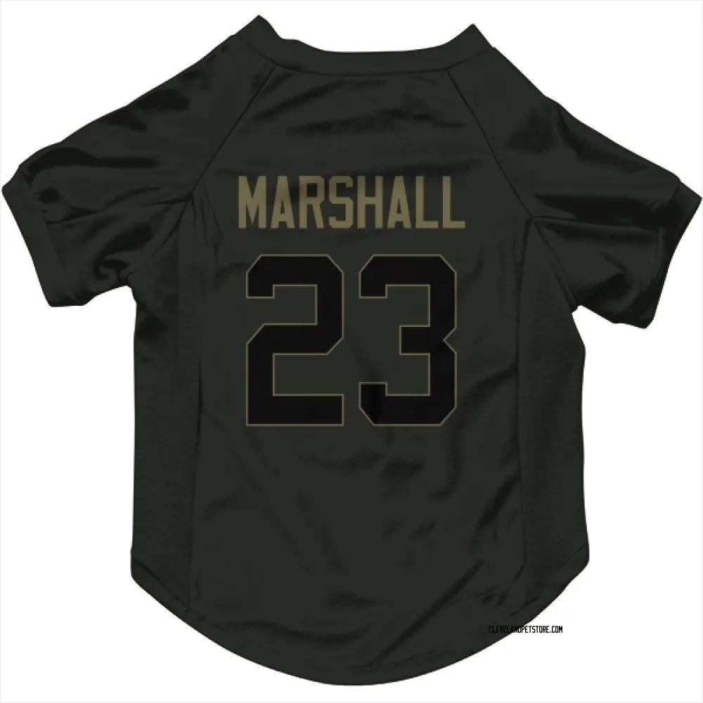 Cleveland Browns Ahmani Marshall Black Service Pet Jersey for Dog & Cat
