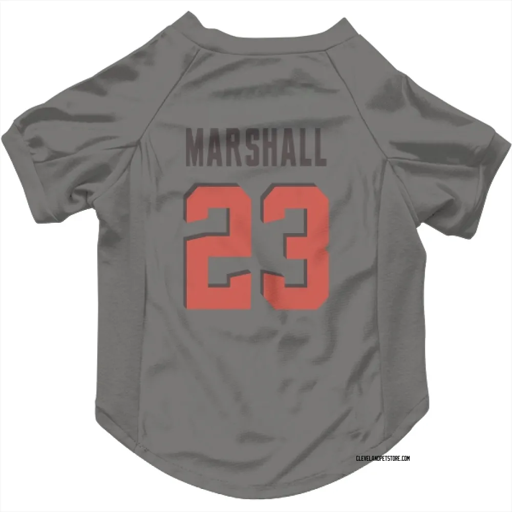 Cleveland Browns Ahmani Marshall Gray Pet Jersey for Dog & Cat
