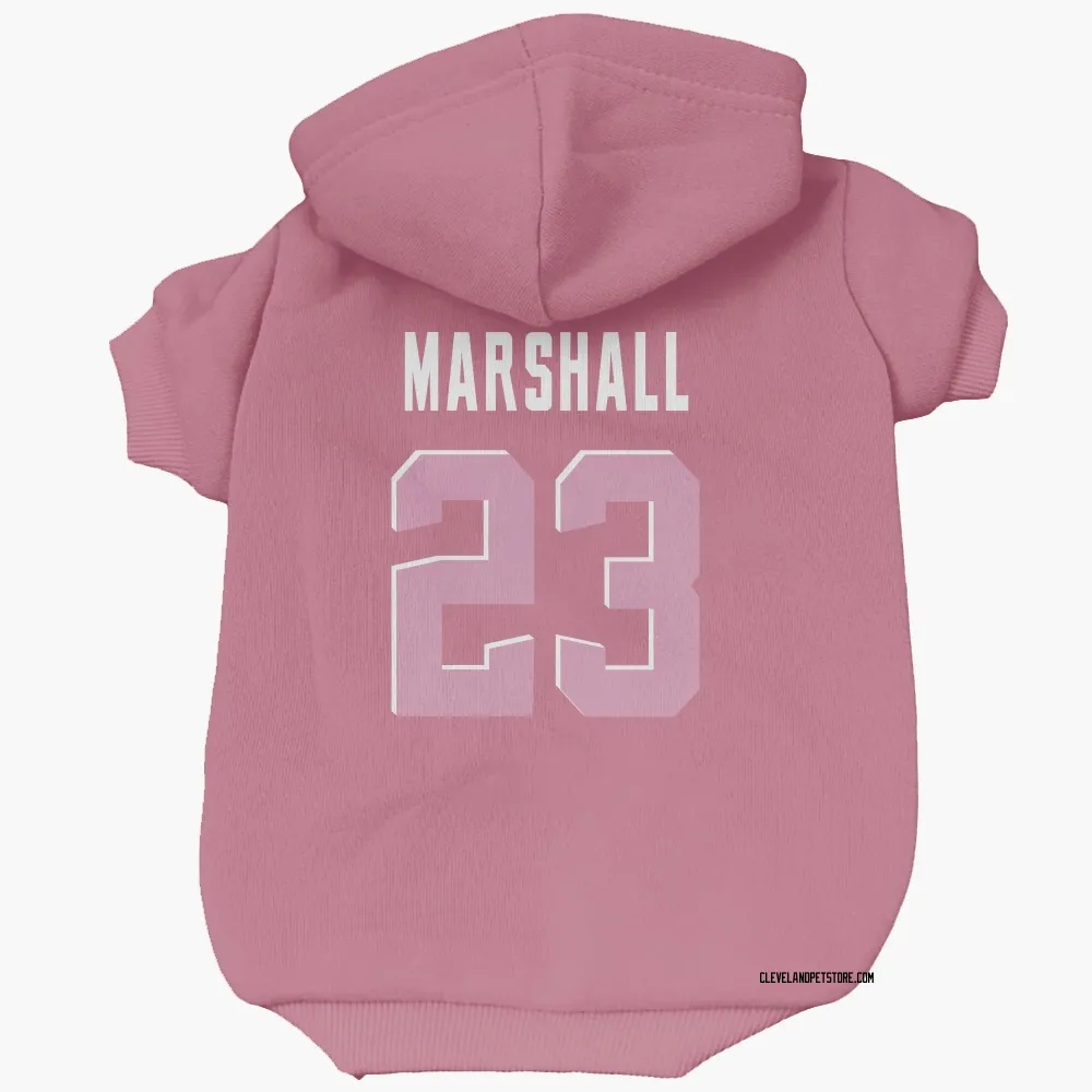 Cleveland Browns Ahmani Marshall Pink Pet Hoodie for Dog & Cat