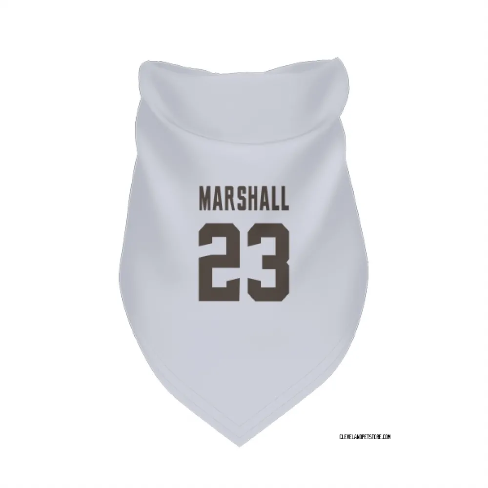 Cleveland Browns Ahmani Marshall White Pet Bandana for Dog & Cat