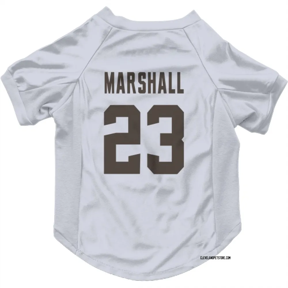 Cleveland Browns Ahmani Marshall White Pet Jersey for Dog & Cat