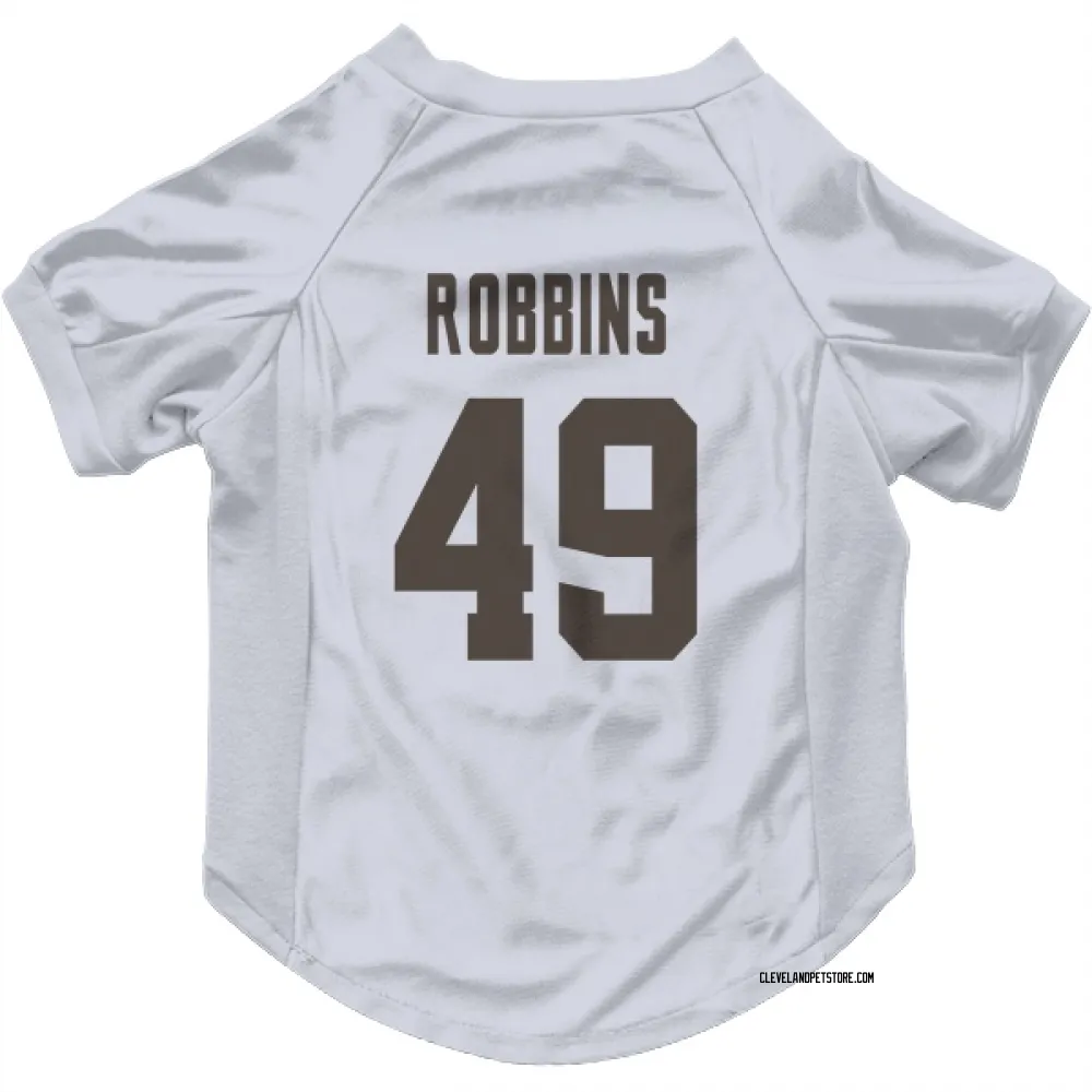 Cleveland Browns Aidan Robbins White Pet Jersey for Dog & Cat