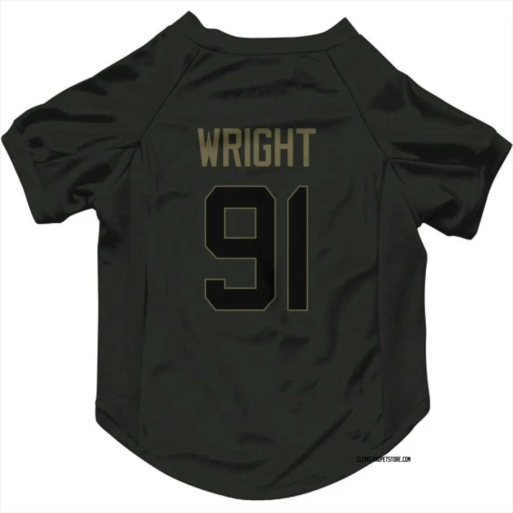 Cleveland Browns Alex Wright Black Service Pet Jersey for Dog & Cat