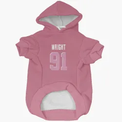 Cleveland Browns Alex Wright Pink Pet Hoodie for Dog & Cat