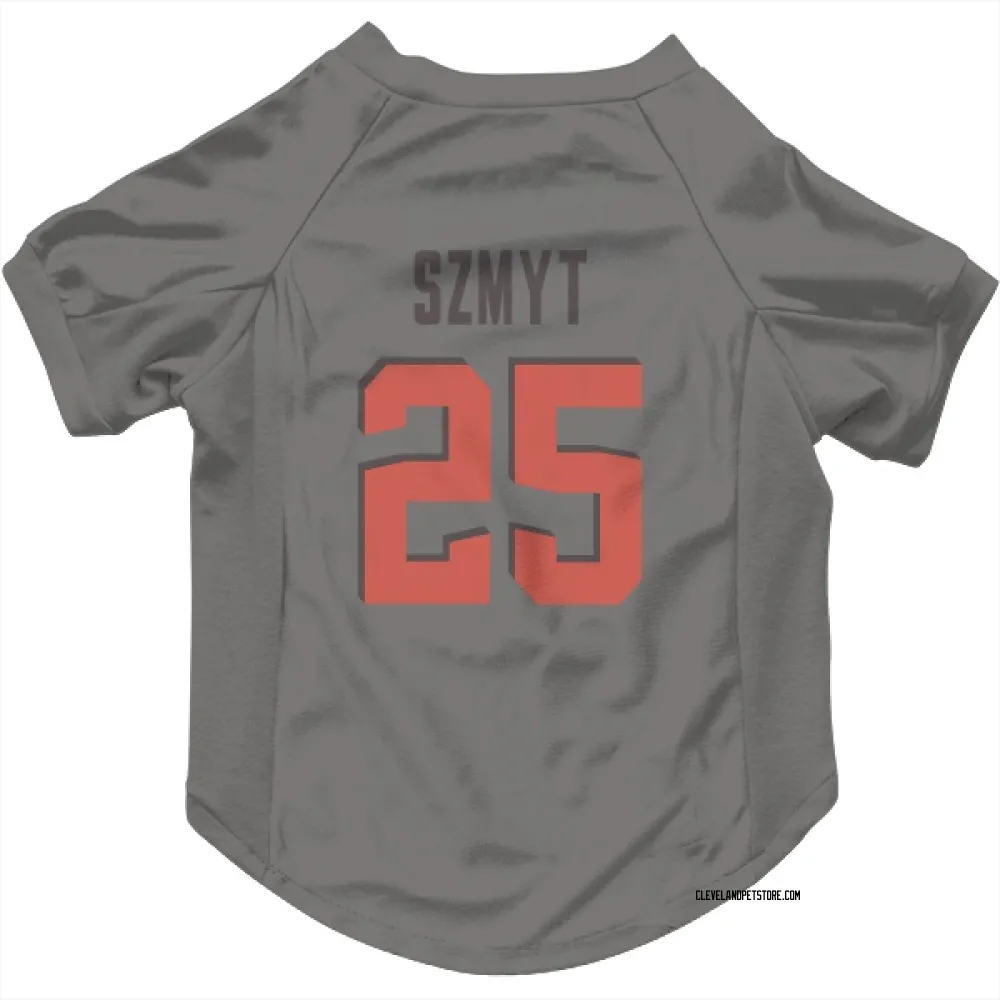 Cleveland Browns Andre Szmyt Gray Pet Jersey for Dog & Cat