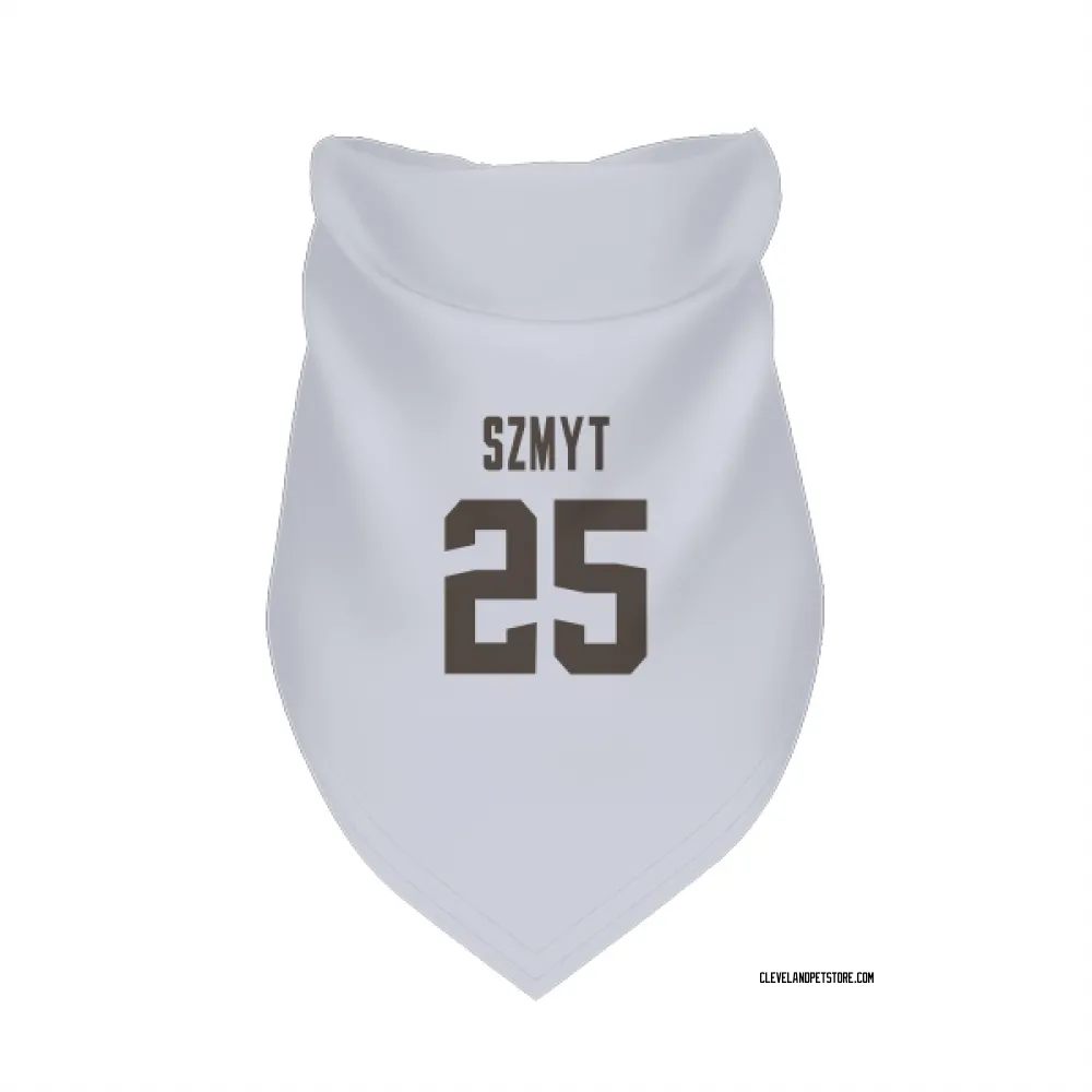 Cleveland Browns Andre Szmyt White Pet Bandana for Dog & Cat
