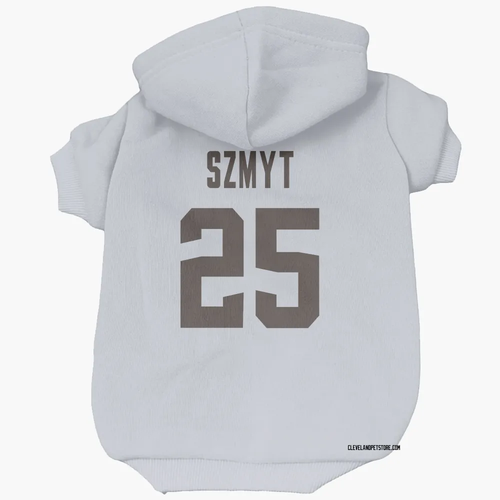 Cleveland Browns Andre Szmyt White Pet Hoodie for Dog & Cat