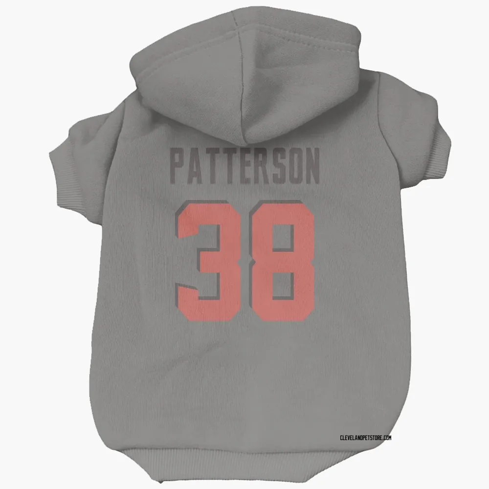 Cleveland Browns Ben Patterson Gray Pet Hoodie for Dog & Cat