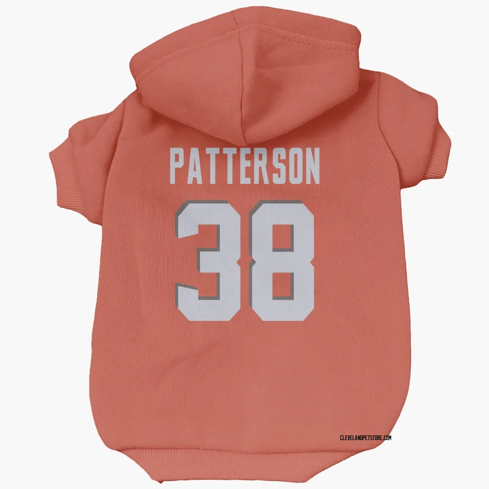Cleveland Browns Ben Patterson Orange Pet Hoodie for Dog & Cat