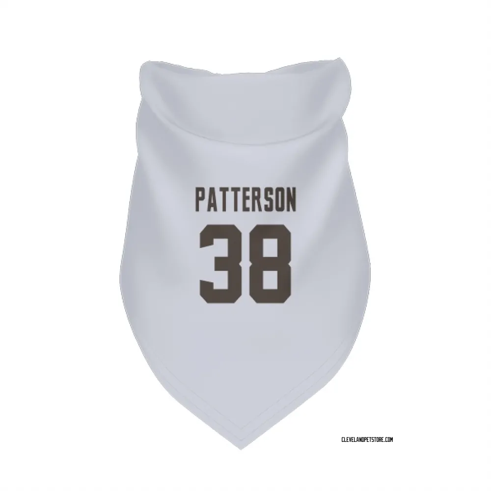 Cleveland Browns Ben Patterson White Pet Bandana for Dog & Cat