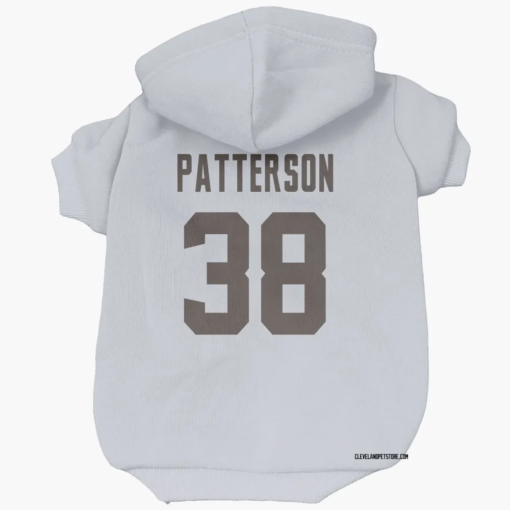 Cleveland Browns Ben Patterson White Pet Hoodie for Dog & Cat