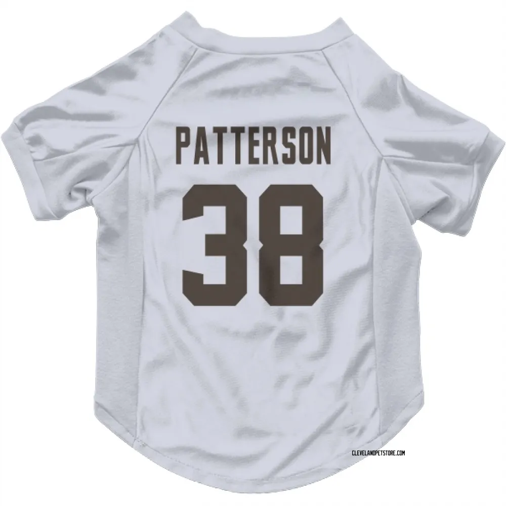 Cleveland Browns Ben Patterson White Pet Jersey for Dog & Cat