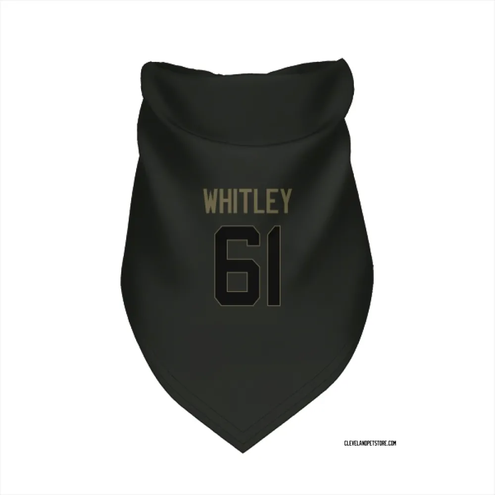 Cleveland Browns Benton Whitley Black Service Pet Bandana for Dog & Cat