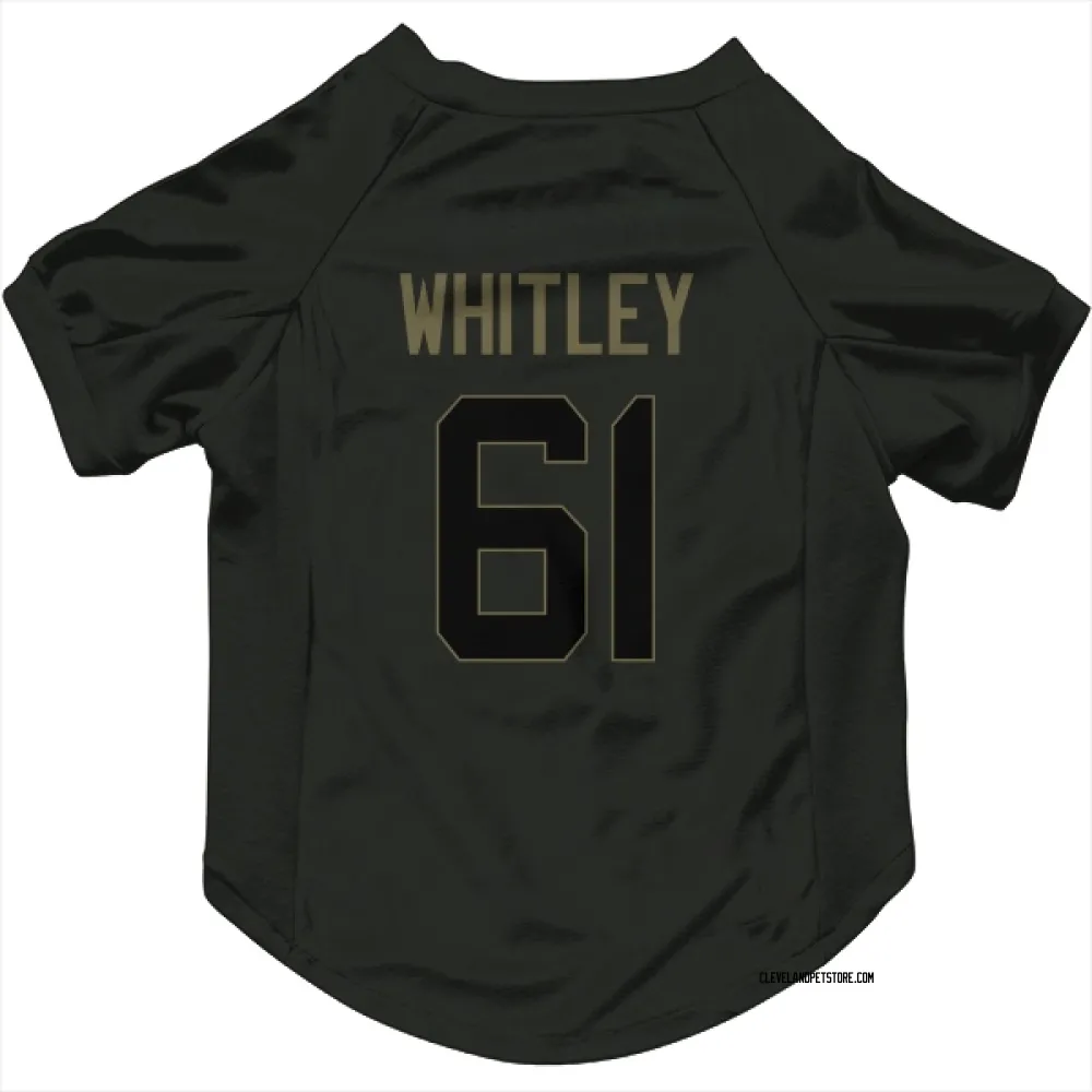 Cleveland Browns Benton Whitley Black Service Pet Jersey for Dog & Cat