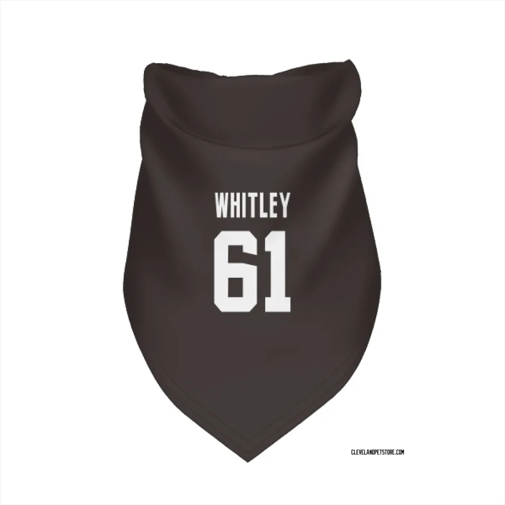 Cleveland Browns Benton Whitley Brown Pet Bandana for Dog & Cat