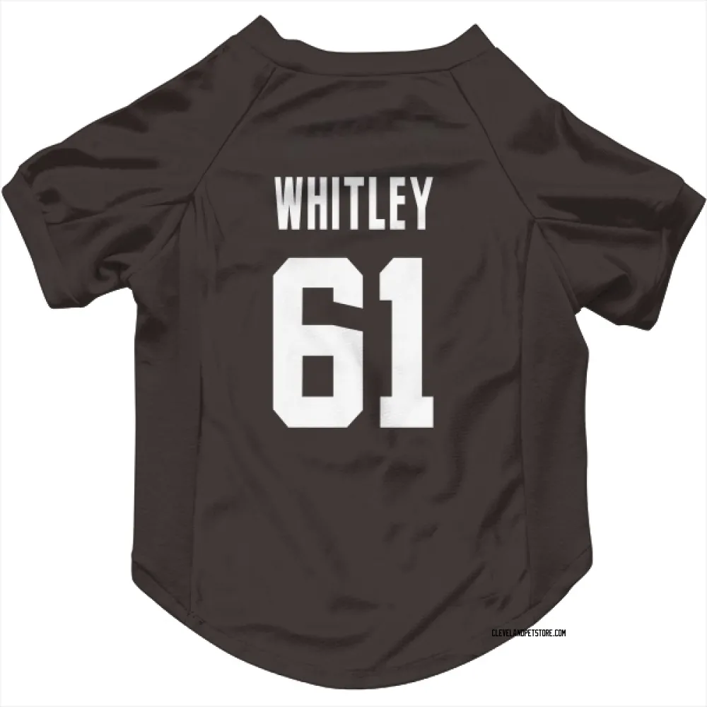 Cleveland Browns Benton Whitley Brown Pet Jersey for Dog & Cat