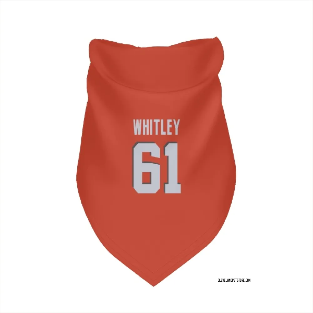 Cleveland Browns Benton Whitley Orange Pet Bandana for Dog & Cat