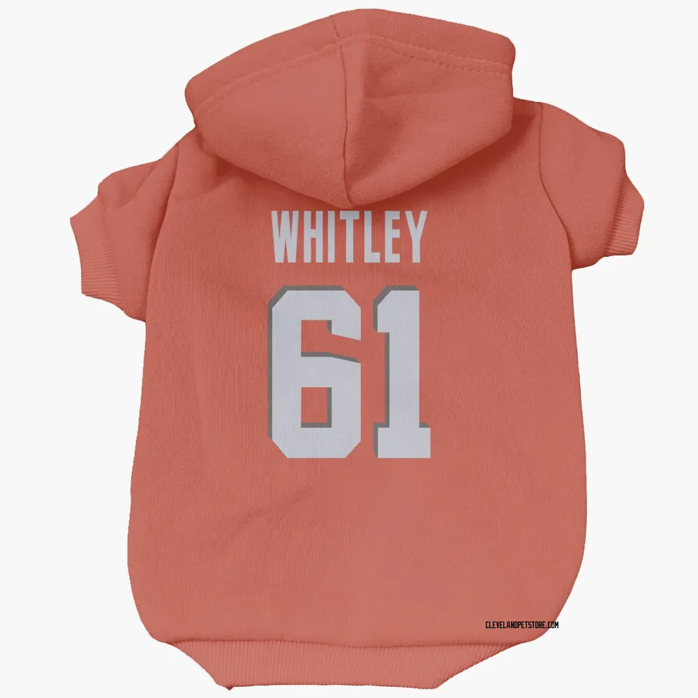 Cleveland Browns Benton Whitley Orange Pet Hoodie for Dog & Cat