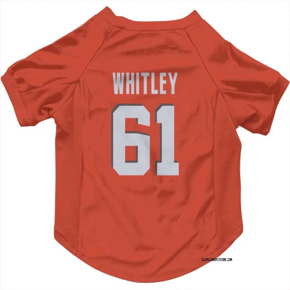 Cleveland Browns Benton Whitley Orange Pet Jersey for Dog & Cat
