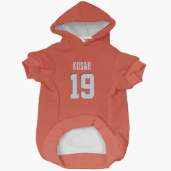 Cleveland Browns Bernie Kosar Orange Pet Hoodie for Dog & Cat