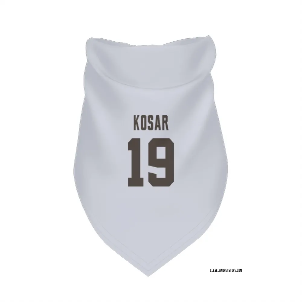 Cleveland Browns Bernie Kosar White Pet Bandana for Dog & Cat