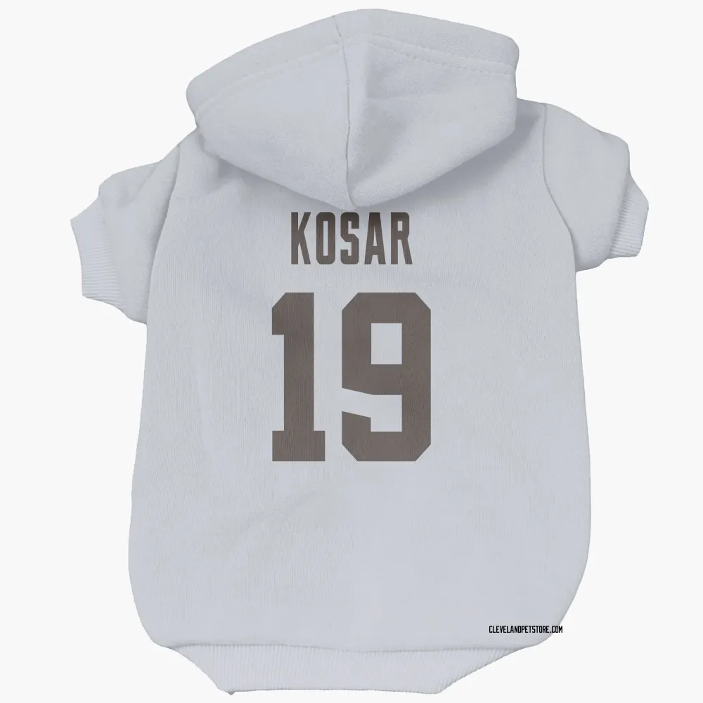 Cleveland Browns Bernie Kosar White Pet Hoodie for Dog & Cat