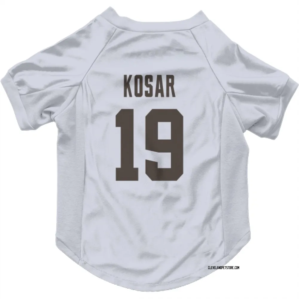 Cleveland Browns Bernie Kosar White Pet Jersey for Dog & Cat