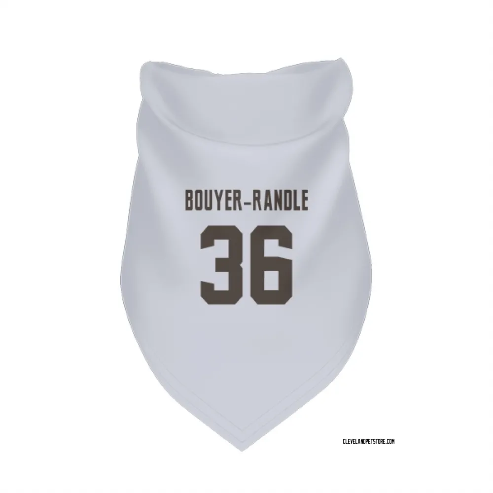 Cleveland Browns Brandon Bouyer-Randle White Pet Bandana for Dog & Cat