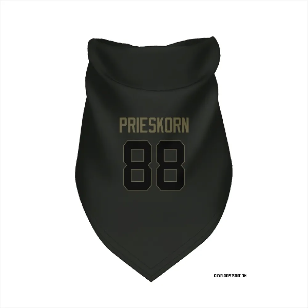 Cleveland Browns Caden Prieskorn Black Service Pet Bandana for Dog & Cat