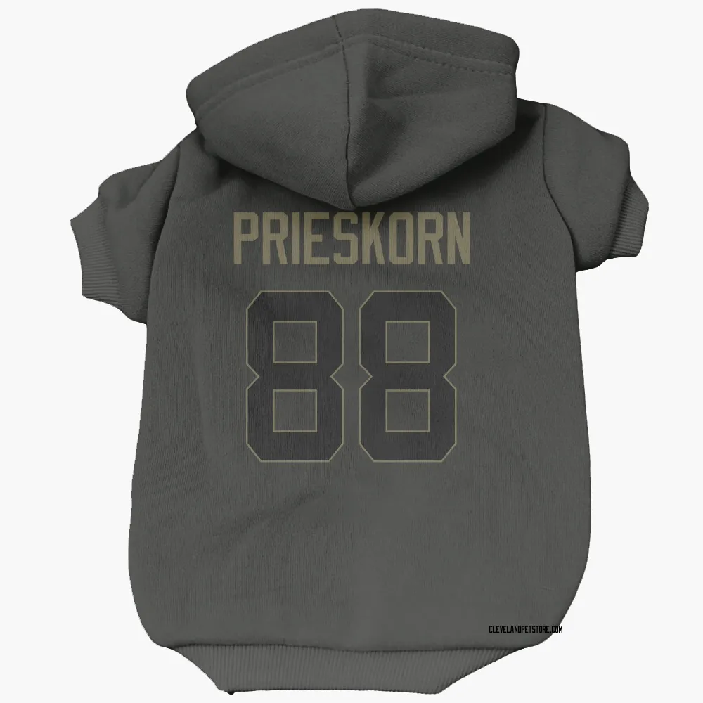 Cleveland Browns Caden Prieskorn Black Service Pet Hoodie for Dog & Cat