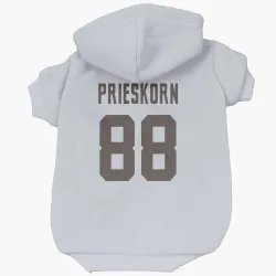 Cleveland Browns Caden Prieskorn White Pet Hoodie for Dog & Cat