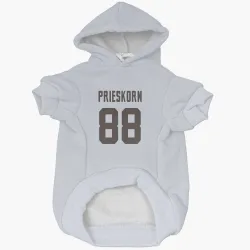 Cleveland Browns Caden Prieskorn White Pet Hoodie for Dog & Cat