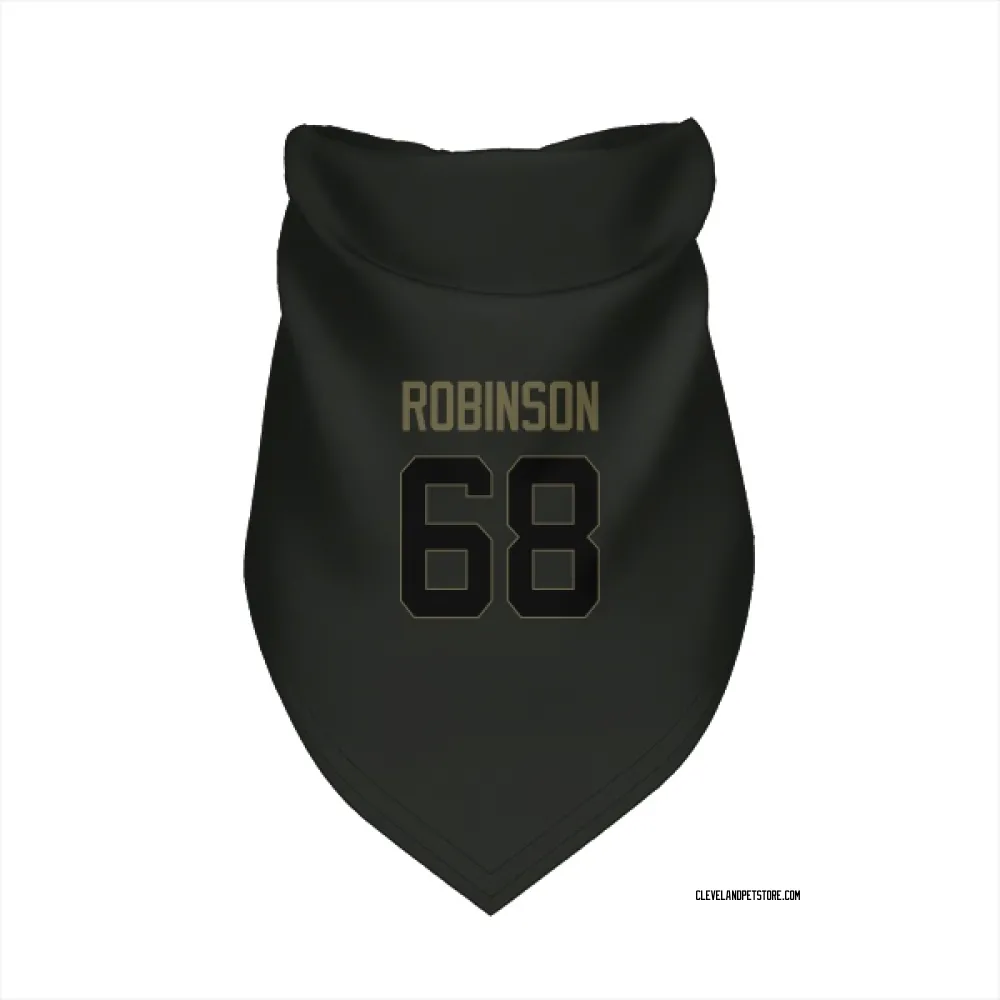 Cleveland Browns Cam Robinson Black Service Pet Bandana for Dog & Cat