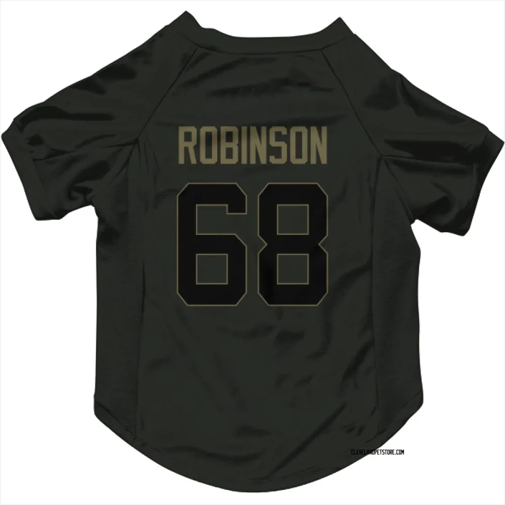 Cleveland Browns Cam Robinson Black Service Pet Jersey for Dog & Cat