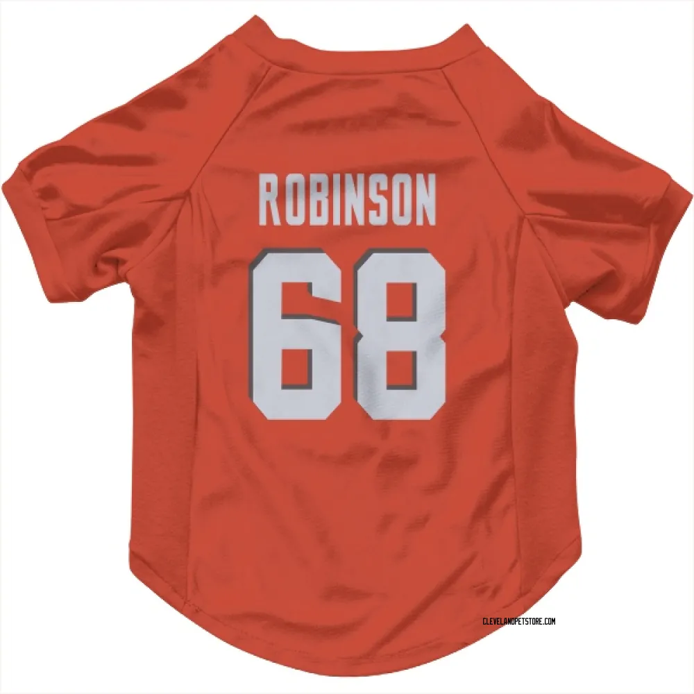 Cleveland Browns Cam Robinson Orange Pet Jersey for Dog & Cat