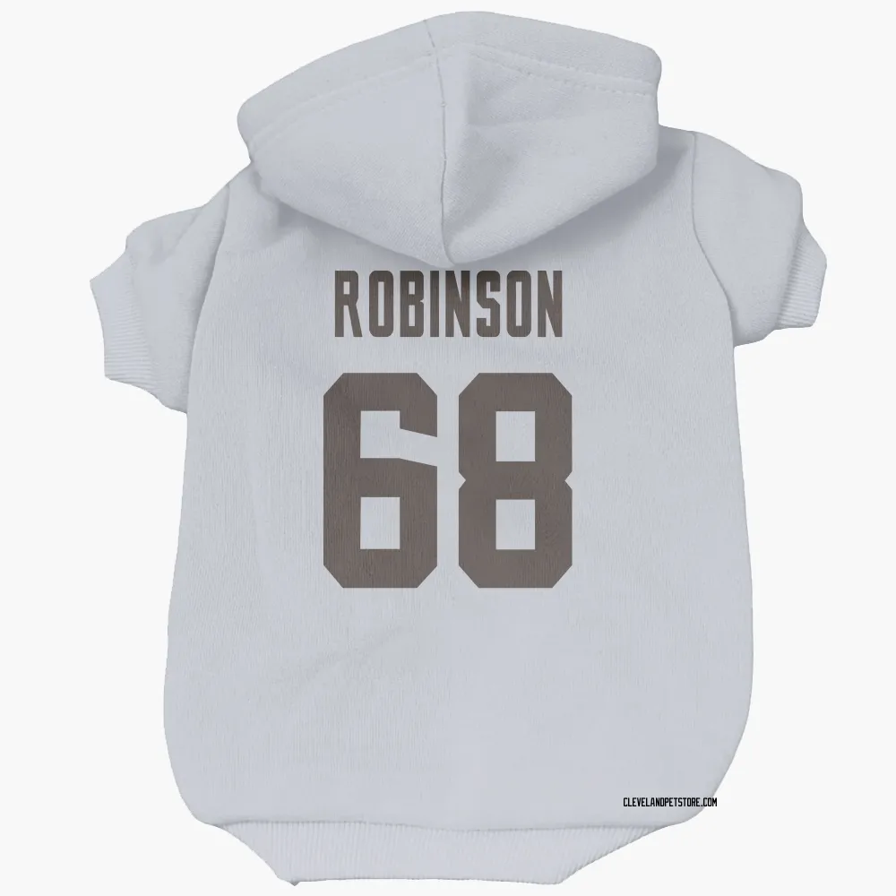 Cleveland Browns Cam Robinson White Pet Hoodie for Dog & Cat