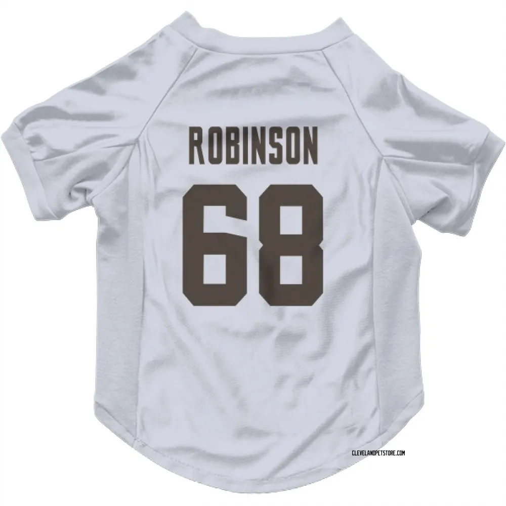 Cleveland Browns Cam Robinson White Pet Jersey for Dog & Cat