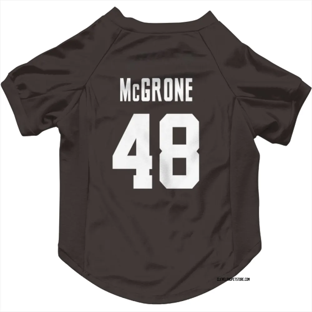 Cleveland Browns Cameron McGrone Brown Pet Jersey for Dog & Cat