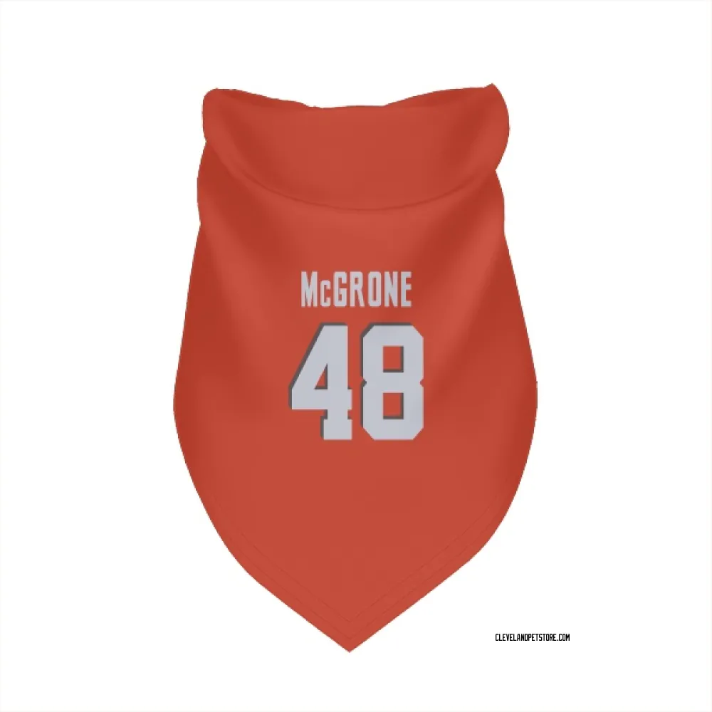 Cleveland Browns Cameron McGrone Orange Pet Bandana for Dog & Cat