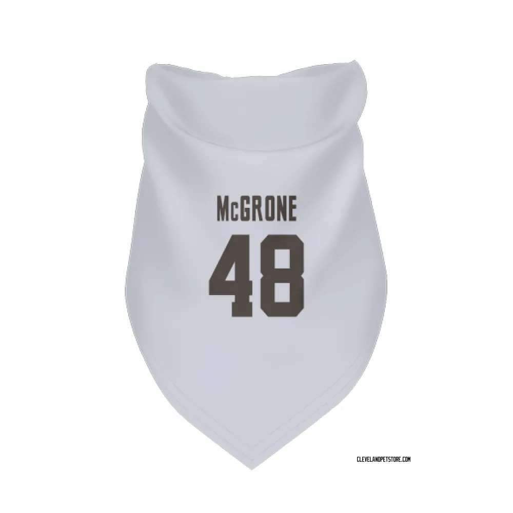 Cleveland Browns Cameron McGrone White Pet Bandana for Dog & Cat