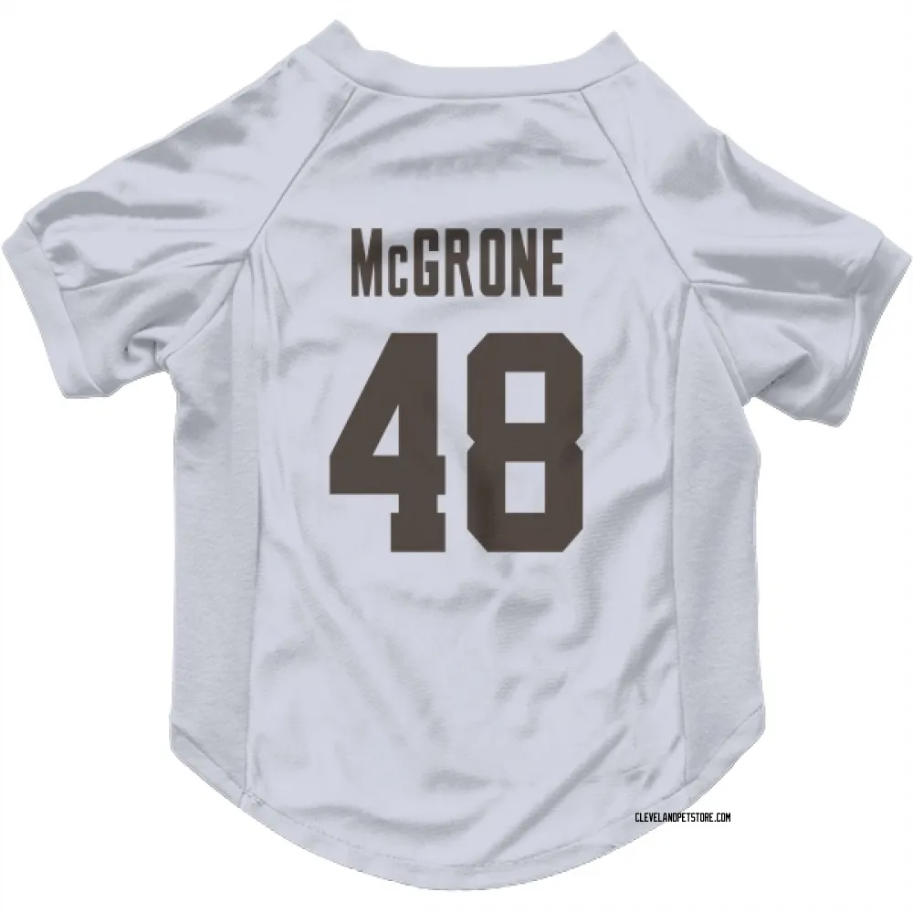 Cleveland Browns Cameron McGrone White Pet Jersey for Dog & Cat