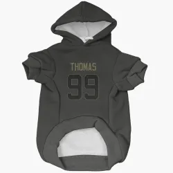 Cleveland Browns Cameron Thomas Black Service Pet Hoodie for Dog & Cat