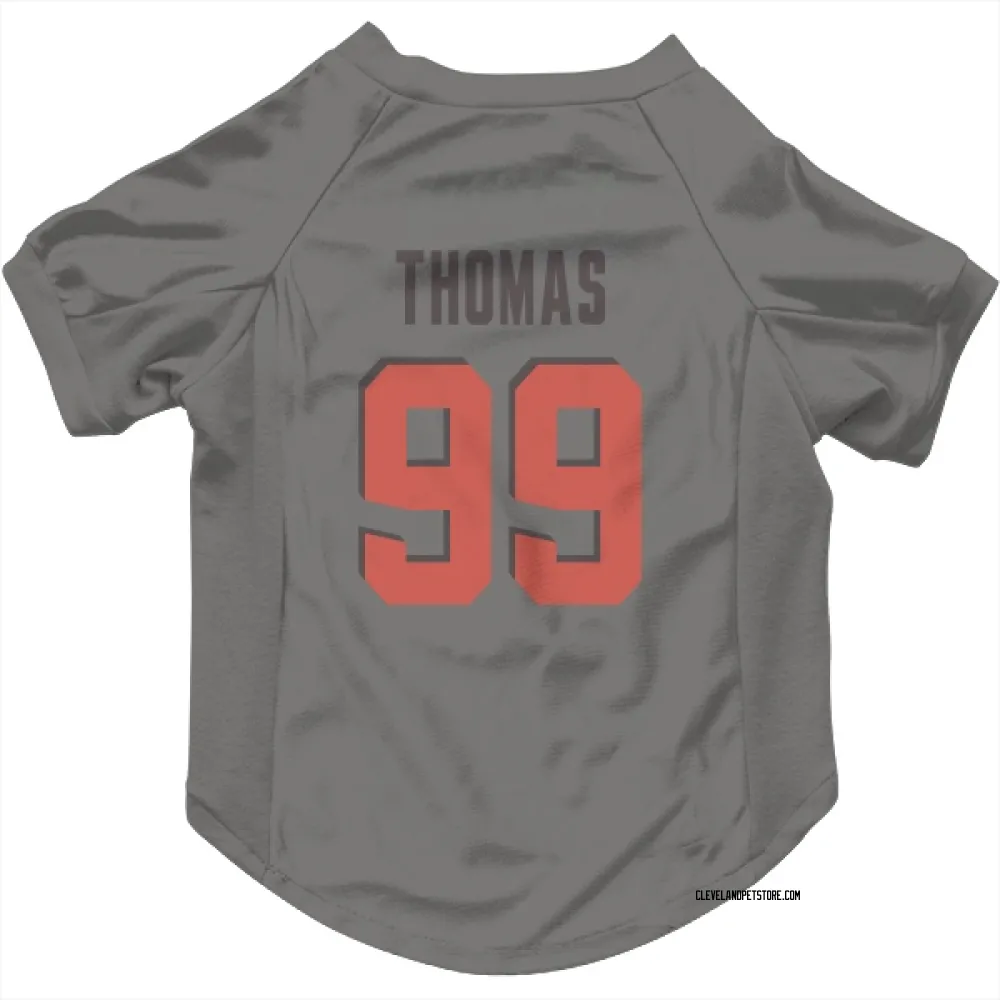 Cleveland Browns Cameron Thomas Gray Pet Jersey for Dog & Cat