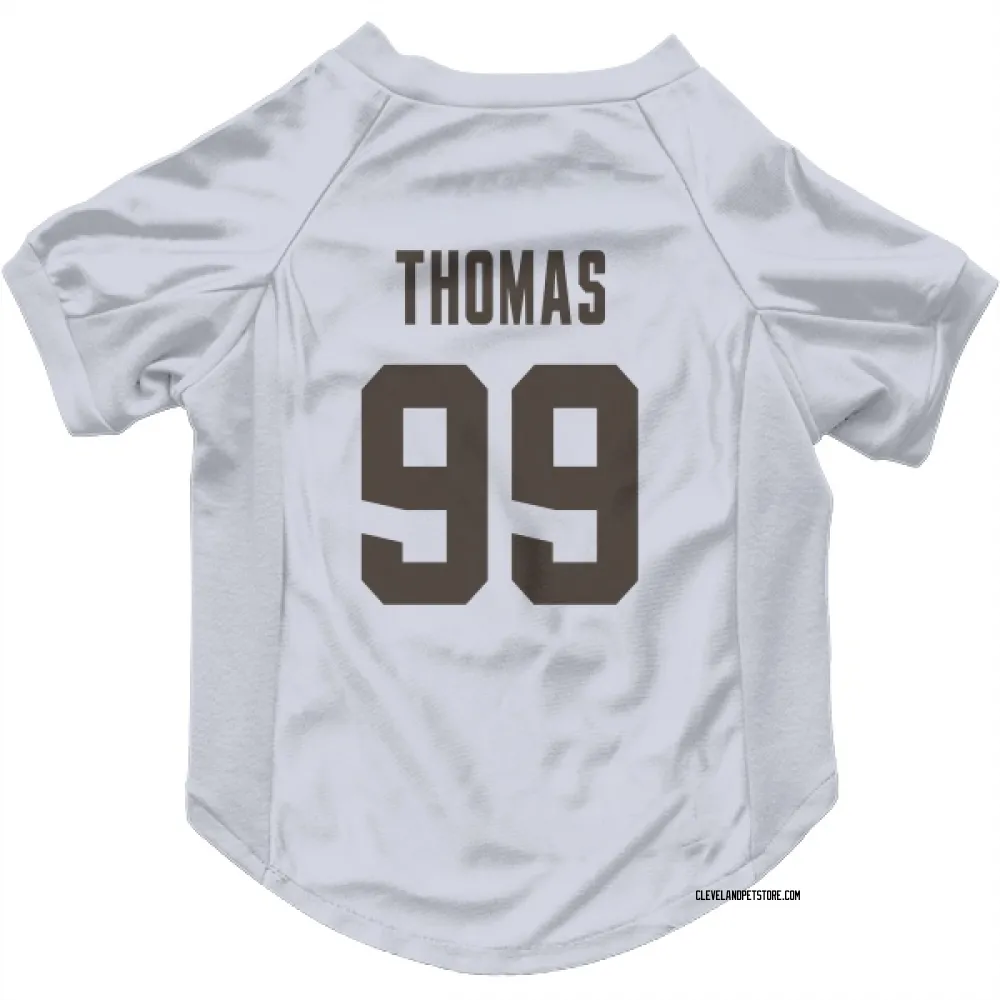 Cleveland Browns Cameron Thomas White Pet Jersey for Dog & Cat