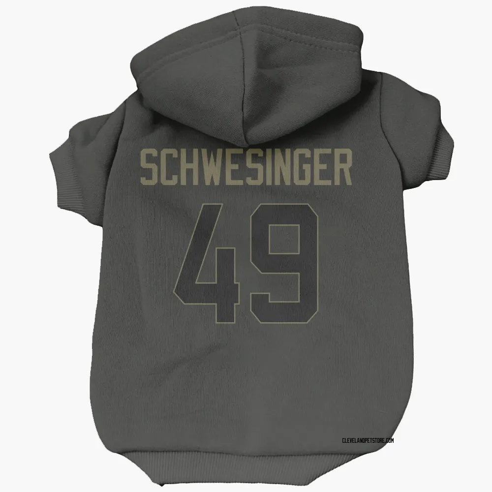 Cleveland Browns Carson Schwesinger Black Service Pet Hoodie for Dog & Cat