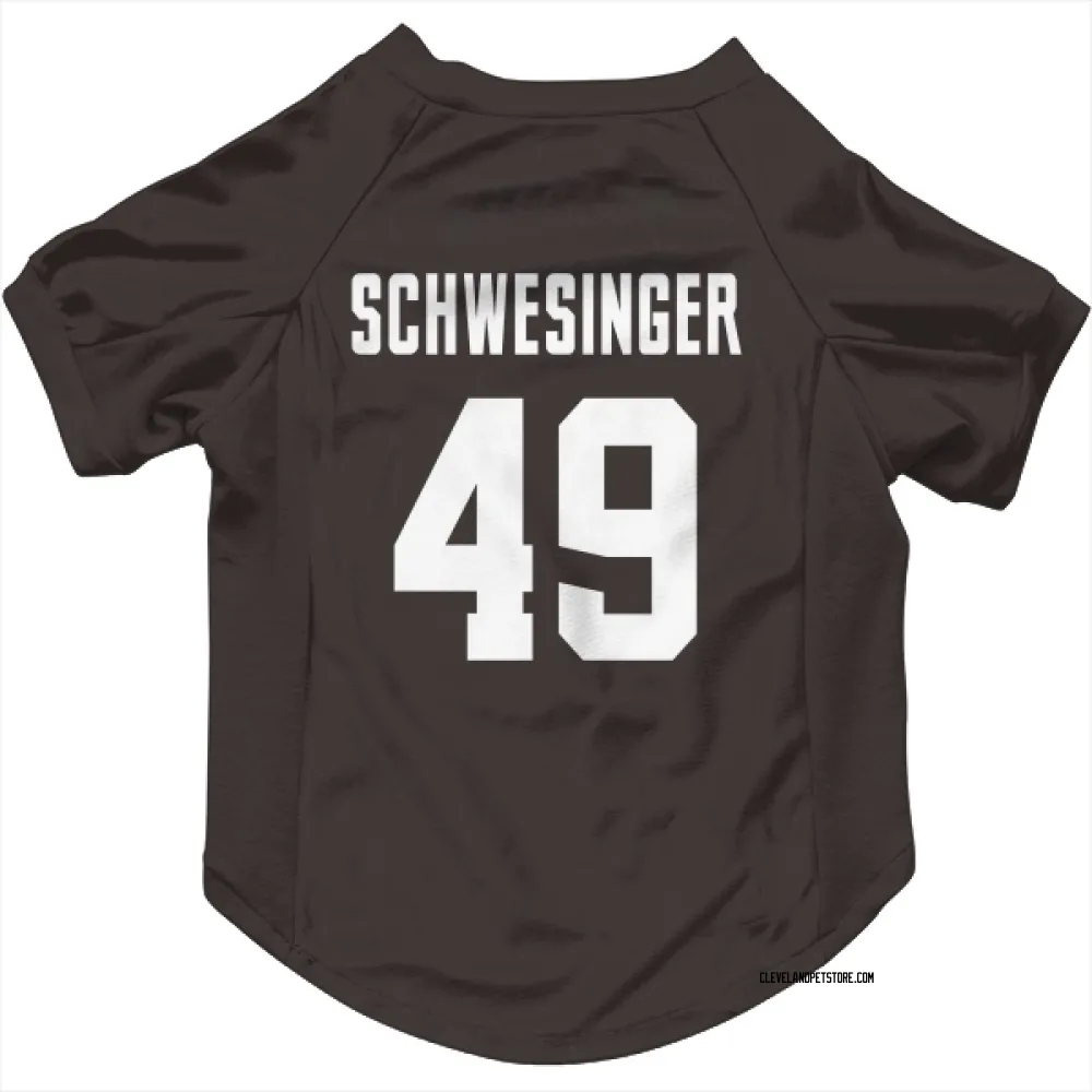 Cleveland Browns Carson Schwesinger Brown Pet Jersey for Dog & Cat