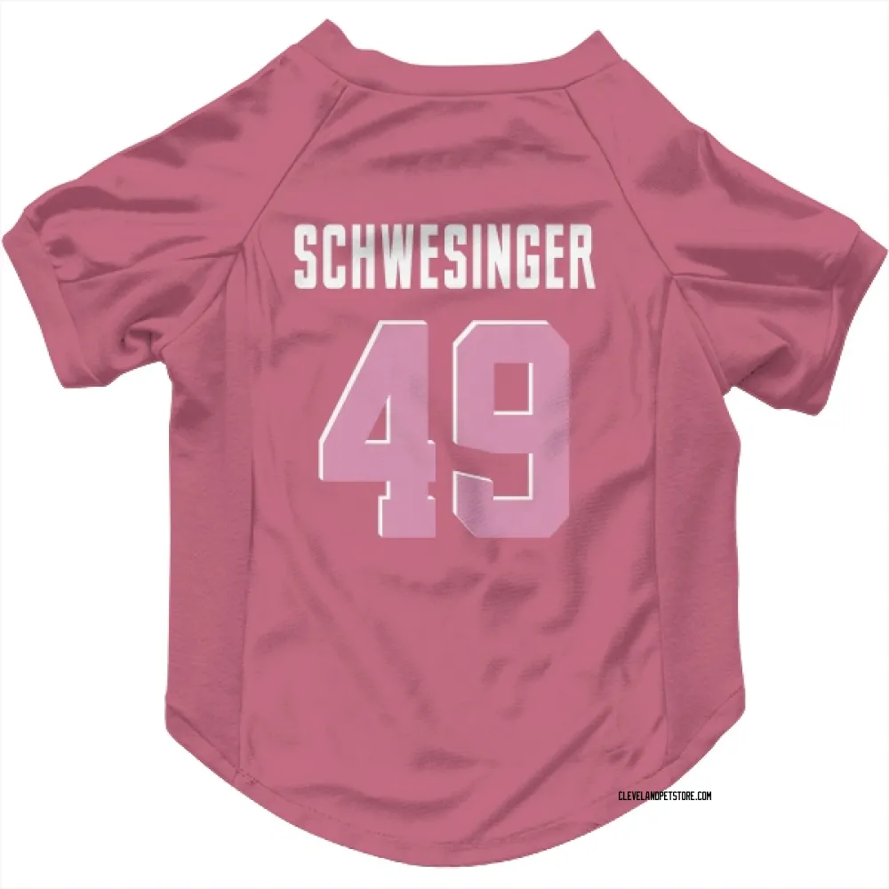 Cleveland Browns Carson Schwesinger Pink Pet Jersey for Dog & Cat